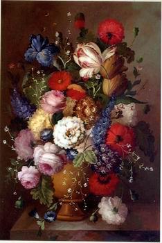 unknow artist Floral, beautiful classical still life of flowers.073